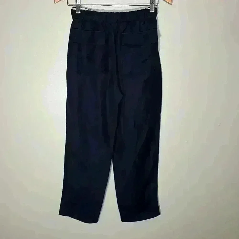 Zara navy linen